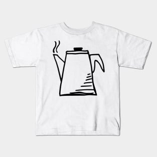 Retro Kettle Design Kids T-Shirt